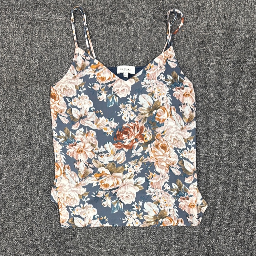 Gilli Orange and Pink Fitted Camisole
